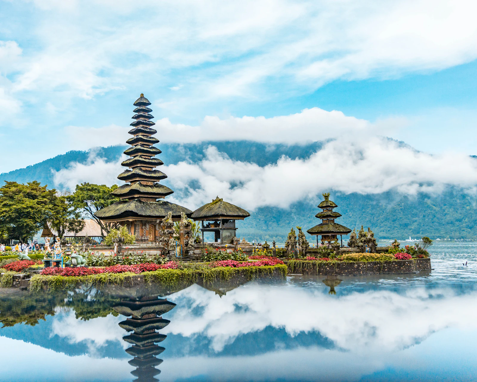 Pura Ulun Danu Bratan temple on Lake Beratan in Bali